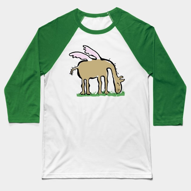 pegasus Baseball T-Shirt by greendeer